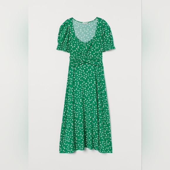 H&M Mama Nursing Midi Dress Maternity - Picture 1 of 8